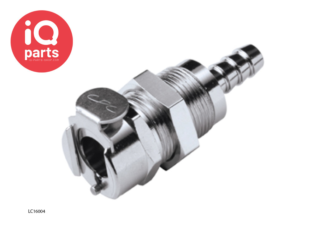 CPC LC16004 / LCD16004 | Coupling Body | Panel mount | Hose barb 6,4 mm (1/4")