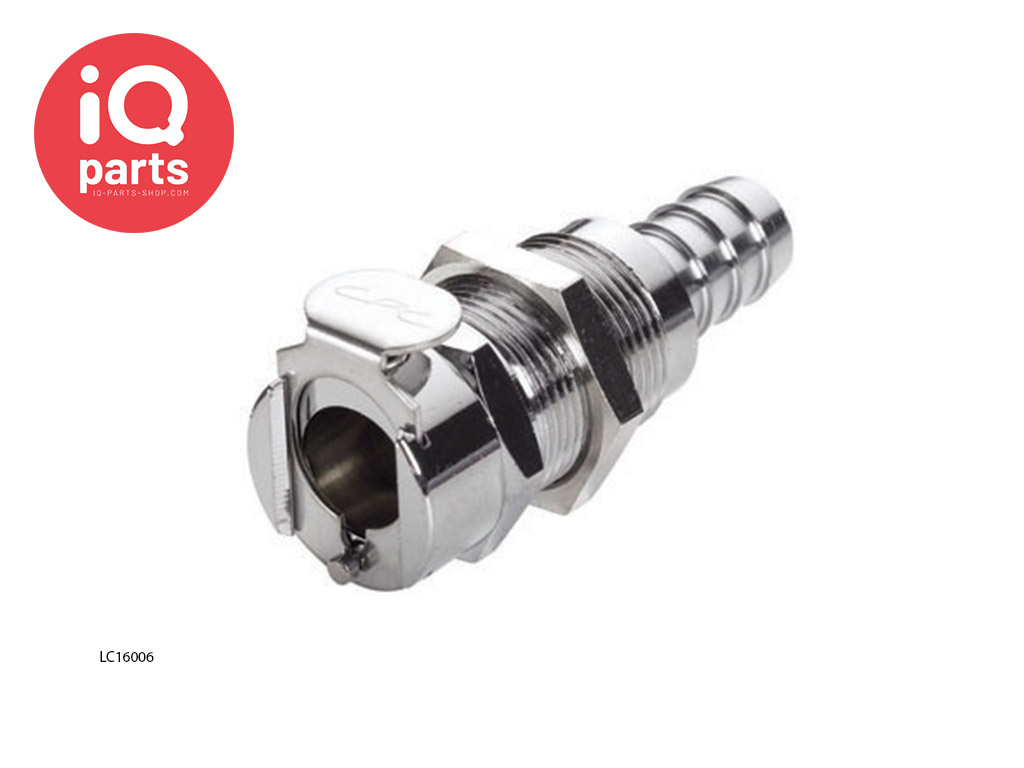 CPC LC16006 / LCD16006 | Coupling Body | Panel mount | Hose barb 9,5 mm (3/8")