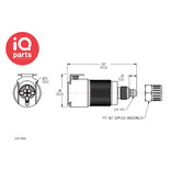 CPC CPC - LC13004 / LCD13004 | Kupplung | Messing verchromt |  PTF Klemmring 6,4 mm AD / 4,3 mm ID