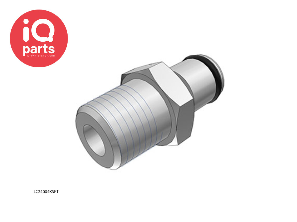 CPC LC24004BSPT / LCD24004BSPT | Coupling Insert | Chrome-plated brass | 1/4" BSPT Pipe Thread
