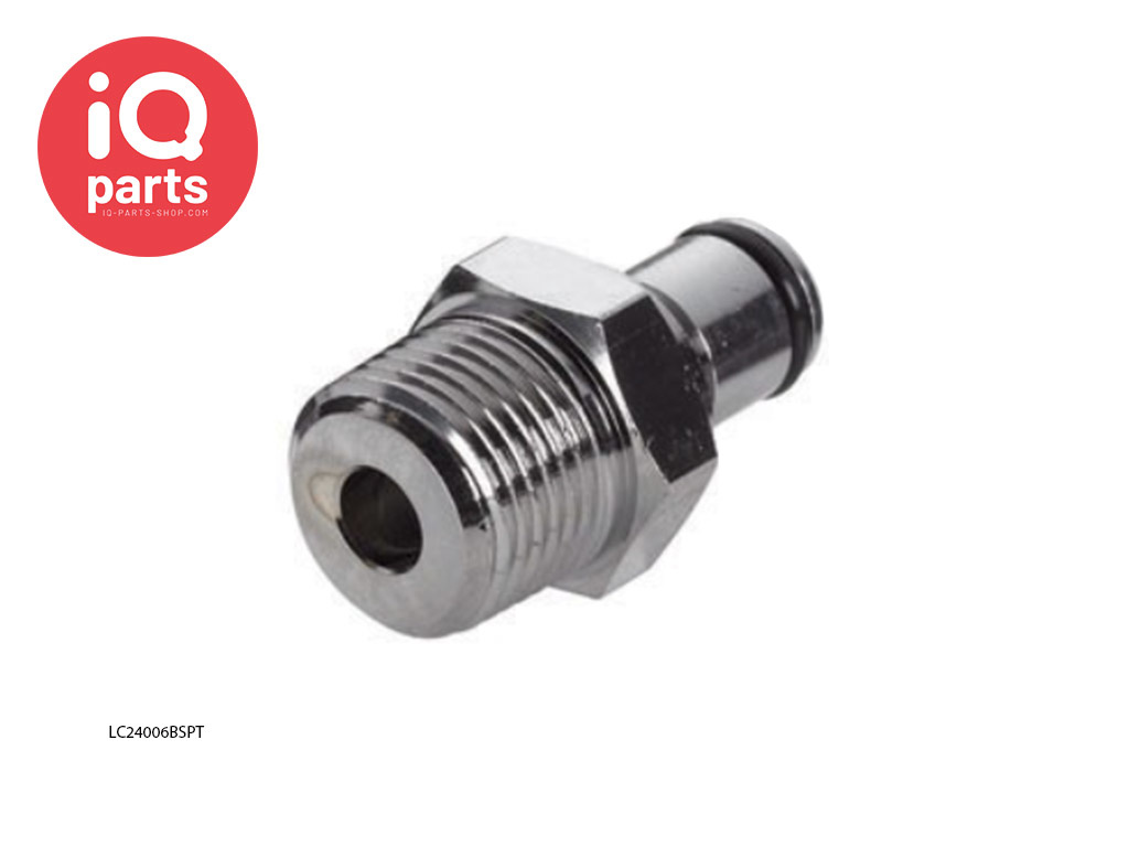 CPC LC24006BSPT / LCD24006BSPT | Coupling Insert | Chrome-plated brass | 3/8" BSPT Pipe Thread