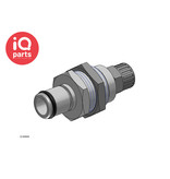 CPC CPC - LC40004 / LCD40004 | Coupling Insert | Panel mount | PTF Nut 6,4 mm (1/4") OD / 4,3 mm (0.17") ID