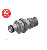 CPC CPC - LC40006 / LCD40006 | Coupling Insert | Panel mount | PTF Nut 9,5 mm (3/8") OD / 6,4 mm (0.25") ID