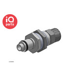 CPC CPC - LC40006 / LCD40006 | Coupling Insert | Panel mount | PTF Nut 9,5 mm (3/8") OD / 6,4 mm (0.25") ID
