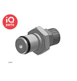 CPC CPC - LC20004 / LCD20004 | Coupling Insert | Chrome-plated brass | PTF Nut 6,4 mm (1/4") OD / 4,3 mm (0.17") ID