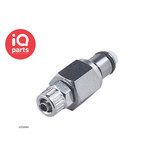 CPC CPC - LC20004 / LCD20004 | Coupling Insert | Chrome-plated brass | PTF Nut 6,4 mm (1/4") OD / 4,3 mm (0.17") ID