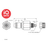 CPC CPC - LC20004 / LCD20004 | Stecker | Messing verchromt |  PTF Klemmring 6,4 mm AD / 4,3 mm ID