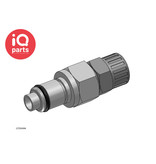 CPC CPC - LC20006 / LCD20006 | Coupling Insert | Chrome-plated brass | PTF Nut 9,5 mm (3/8") OD / 6,4 mm (0.25") ID