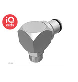 CPC CPC - LC21004 / LCD21004 | Elbow Coupling Insert | Chrome-plated brass | PTF Nut 6,4 mm (1/4") OD / 4,3 mm (0.17") ID