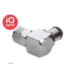 CPC CPC - LC21006 / LCD21006 | Elbow Coupling Insert | Chrome-plated brass | PTF Nut 9,5 mm (3/8") OD / 6,4 mm (0.25") ID