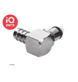 CPC CPC - LC23006 / LCD23006 | Elbow Coupling Insert | Chrome-plated brass | Hose barb 9,5 mm (3/8")