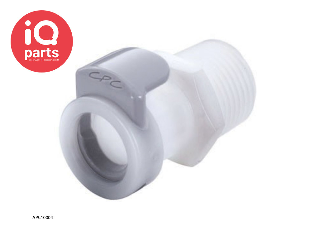 CPC APC10004 / APCD10004 | Snelkoppeling | Acetaal | 1/4" NPT buitendraad