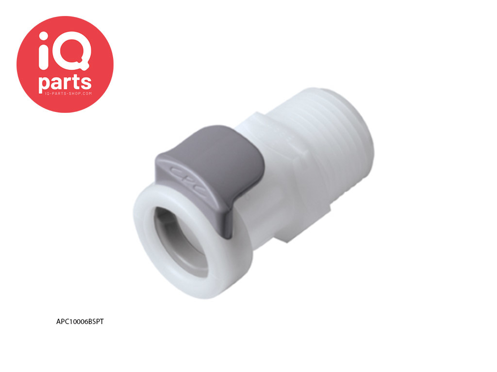 APC10006BSPT / APCD10006BSPT | In-line Coupling Body | Acetal | 3/8" BSPT Pipe Thread