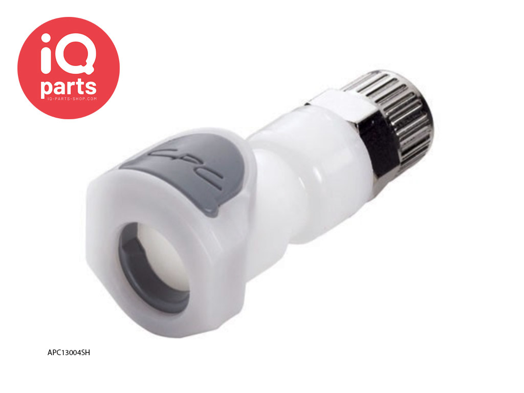 CPC APC13004SH(NSF) / APCD13004SH | Coupling Body | Acetal | PTF Nut 6,4 mm (1/4") OD / 4,3 mm (0.17") ID