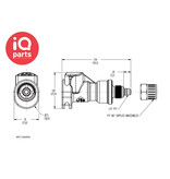 CPC CPC - APC13004SH(NSF) / APCD13004SH | Coupling Body | Acetal | PTF Nut 6,4 mm (1/4") OD / 4,3 mm (0.17") ID