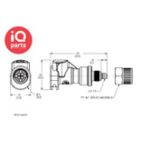 CPC CPC - APC13004SH(NSF) / APCD13004SH | Coupling Body | Acetal | PTF Nut 6,4 mm (1/4") OD / 4,3 mm (0.17") ID