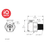 CPC CPC - MC1002BSPT / MCD1002BSPT | Coupling Body | Chrome-plated brass | 1/8" BSPT Pipe Thread