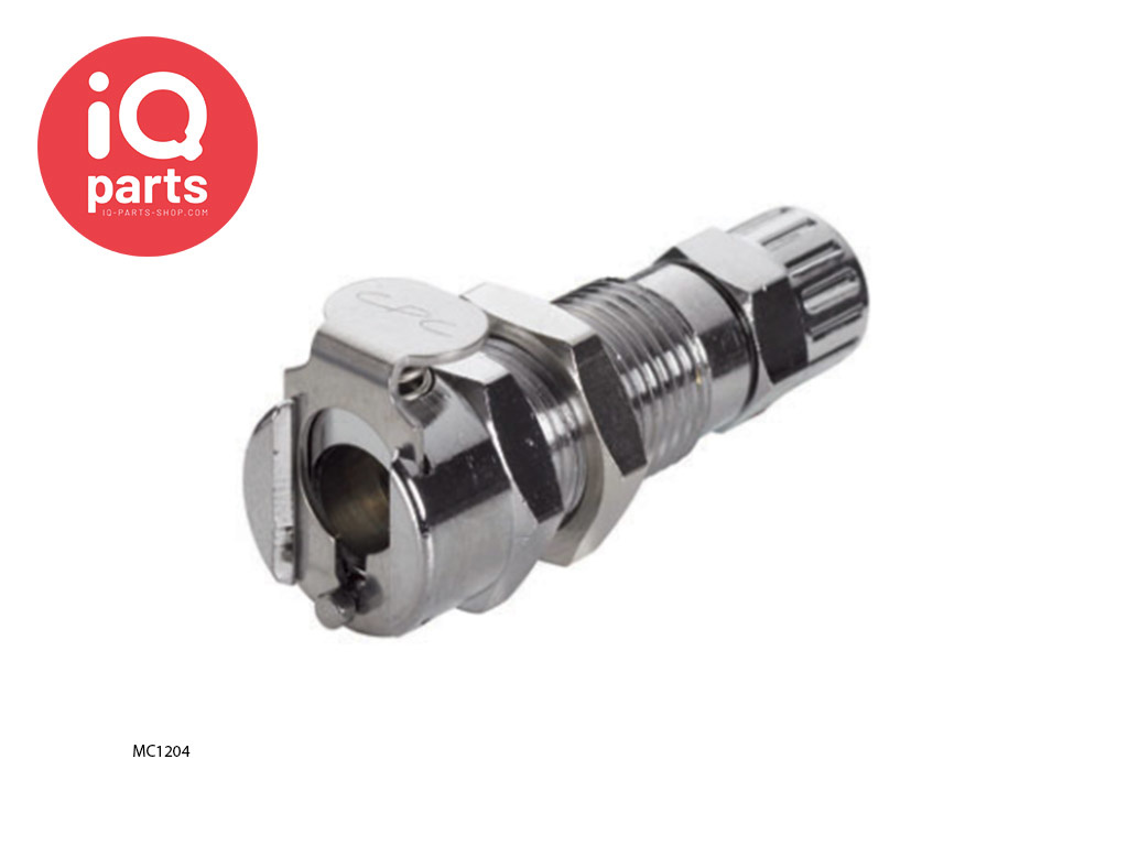 CPC MC1204 / MCD1204 | Coupling Body | Panel mount | PTF Nut 6,4 mm (1/4") OD / 4,3 mm (.17") ID