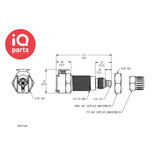 CPC CPC - MC1204 / MCD1204 | Coupling Body | Panel mount | PTF Nut 6,4 mm (1/4") OD / 4,3 mm (.17") ID