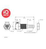 CPC CPC - MC1604 / MCD1604 | Coupling Body | Panel mount | Hose barb 6,4 mm (1/4")