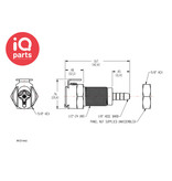 CPC CPC - MC1602 / MCD1602 | Kupplung | Plattenmontage | Schlauchanschluss 3,2 mm