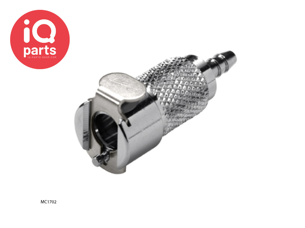 CPC MC1702 / MCD1702 | Coupling Body | Chrome-plated brass | Hose barb 3,2 mm (1/8")