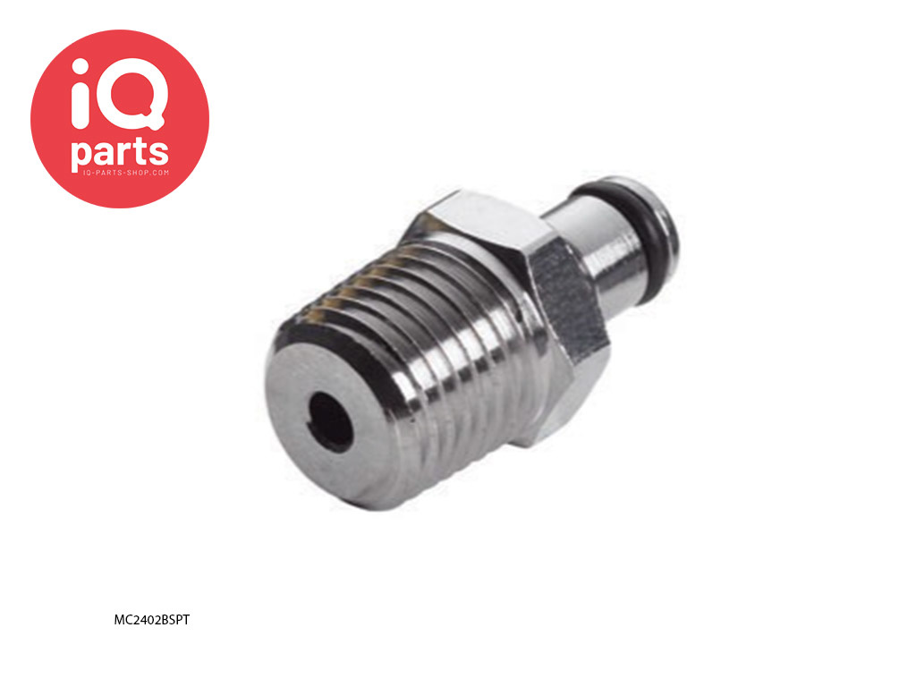 CPC MC2402BSPT / MCD2402BSPT | Coupling Insert | Chrome-plated brass | 1/8" BSPT Pipe Thread