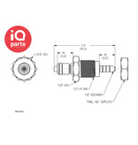 CPC CPC - MC4202 / MCD4202 | Coupling Insert | Panel mount | Hose barb 3,2 mm (1/8")