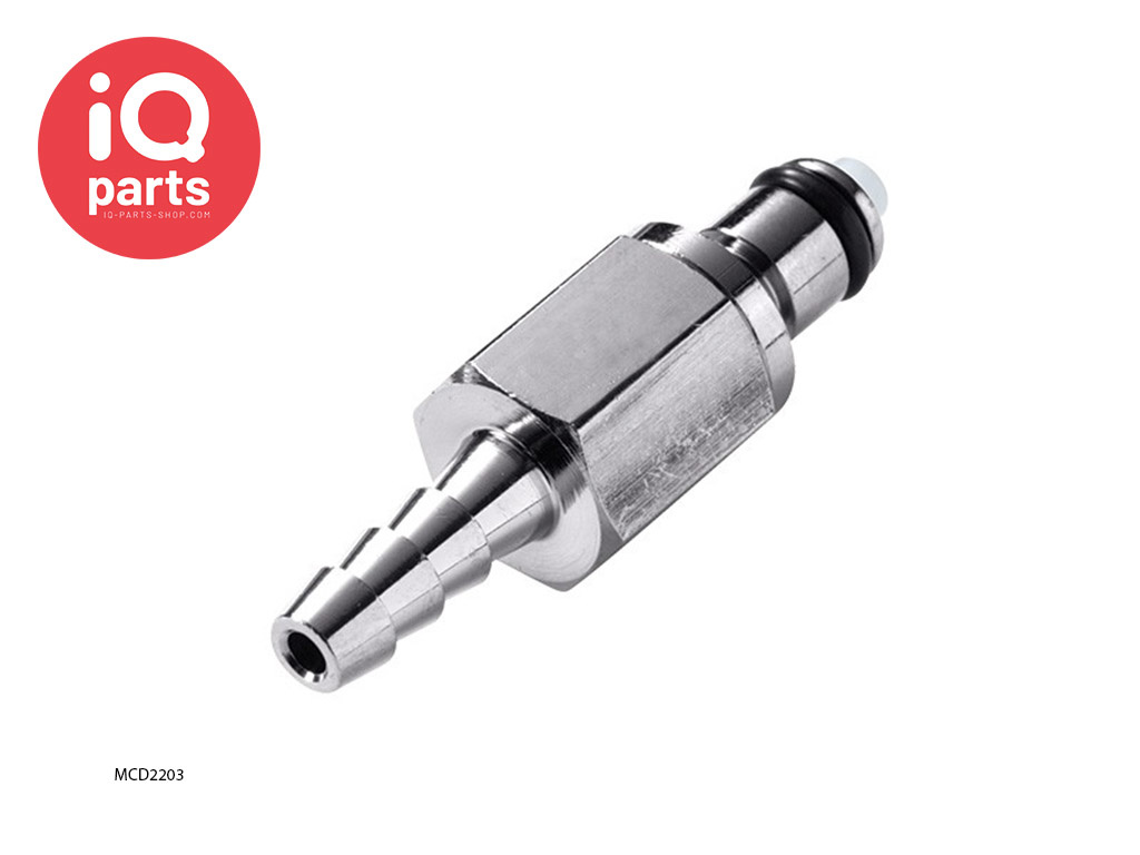 CPC MC2203 / MCD2203 | Coupling Insert | Chrome-plated brass | Hose barb 4,8 mm (3/16")