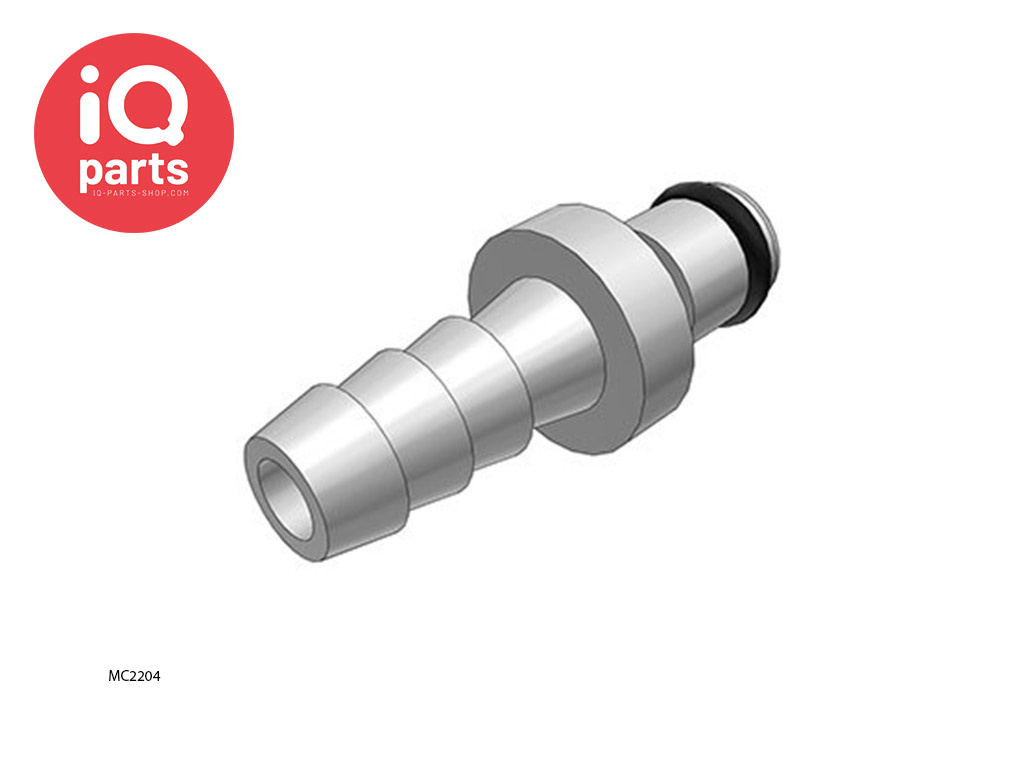 CPC MC2204 / MCD2204 | Coupling Insert | Chrome-plated brass | Hose barb 6,4 mm (1/4")