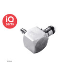 CPC CPC - MC2302 / MCD2302 | Stecker 90º | Messing verchromt | Schlauchanschluss 3,2 mm