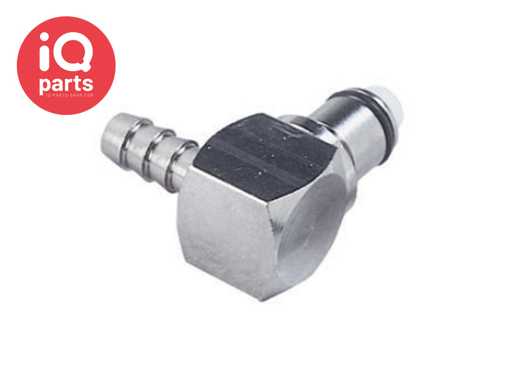 CPC LCD23004V | Elbow Coupling Insert | Chrome-plated brass | Hose barb 6 - 7 mm