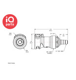 CPC CPC - NS4D17004 / NS4D1700406 | NS4 Coupling body | Hose barb 6,4 mm (1/4")