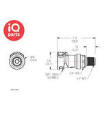 CPC CPC - NS4D10004 / NS4D1000406 | NS4 Coupling body | 1/4" NPT pipe thread