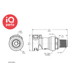 CPC CPC - NS4D10004 / NS4D1000406 | NS4 Kupplung | 1/4" NPT Außengewinde