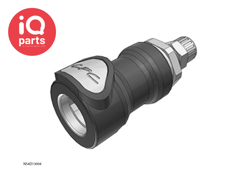 CPC NS4D13004 | NS4 Kupplung | PTF Klemmring 6,4 mm AD / 4,3 mm ID