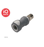 CPC CPC - NS4D13006 / NS4D1300606 | NS4 Coupling body | PTF Nut 9,5 mm (3/8") OD / 6,4 mm (1/4") ID