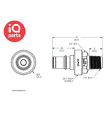 CPC CPC - NS4D24004BSPT | NS4 Insteeknippel | 1/4" BSPT buitendraad