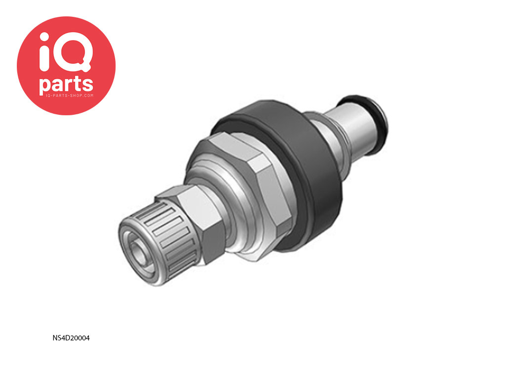 CPC NS4D20004 | NS4 Coupling insert | PTF Nut 6,4 mm (1/4") OD / 4,3 mm (.17") ID