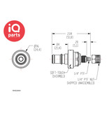 CPC CPC - NS4D20004 | NS4 Insteeknippel | PTF Klemring 6,4 mm OD / 4,3 mm ID