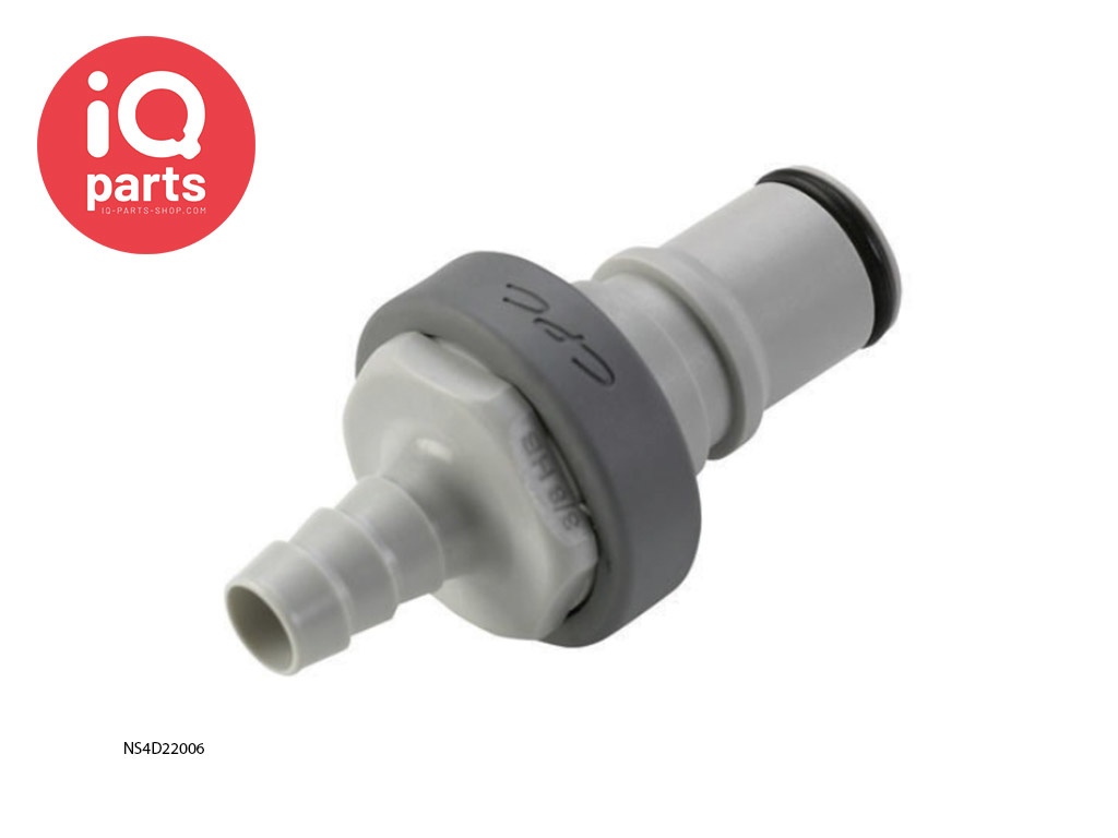 CPC NS4D22006 / NS4D2200606 | NS4 Insteeknippel | slangpilaar 9,5 mm