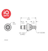 CPC CPC - NS4D22006 / NS4D2200606 | NS4 Coupling insert | Hose barb 9,5 mm (3/8")