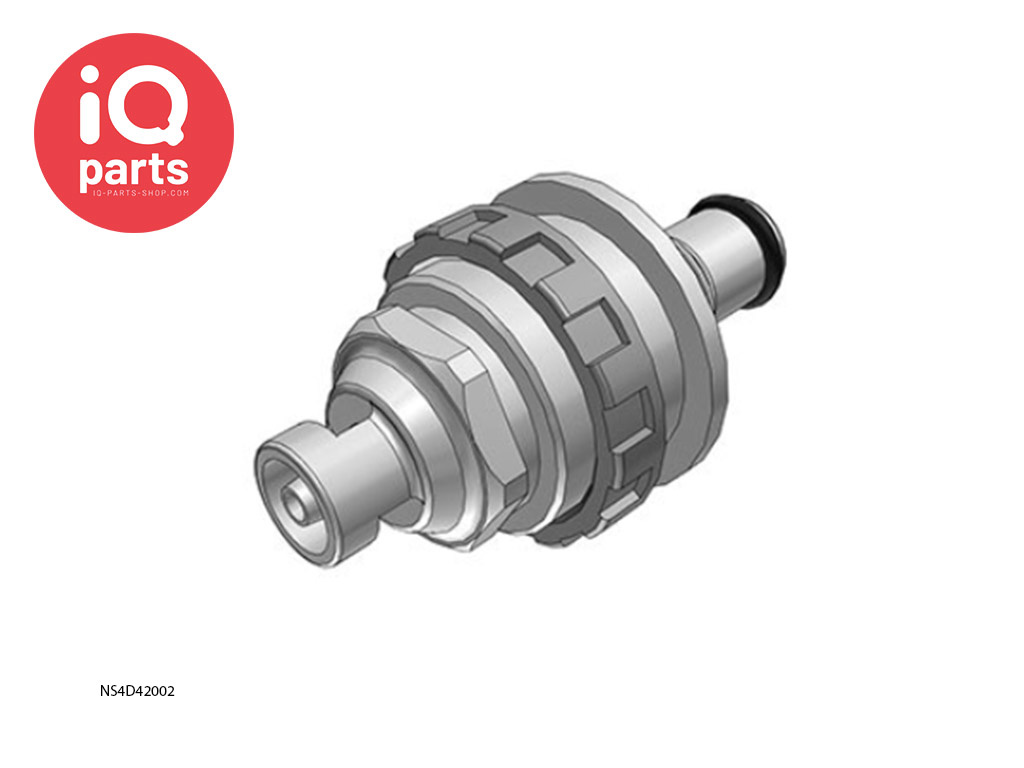 CPC NS4D42002 / NS4D4200206 | NS4 Coupling insert | Panel mount | Hose barb 3,2 mm (1/8")