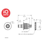 CPC CPC - NS4D42002 / NS4D4200206 | NS4 Coupling insert | Panel mount | Hose barb 3,2 mm (1/8")