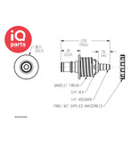 CPC CPC - NS4D42004 / NS4D4200406 | NS4 Coupling insert | Panel mount | Hose barb 6,4 mm (1/4")