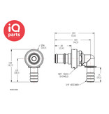 CPC CPC - NS4D23006 | NS4 Insteeknippel | 90º slangpilaar 9,5 mm