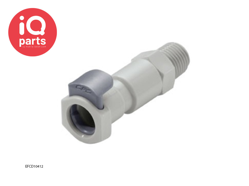 CPC EFCD10412 | In-line Coupling Body | Polypropylene | 1/4" NPT pipe thread