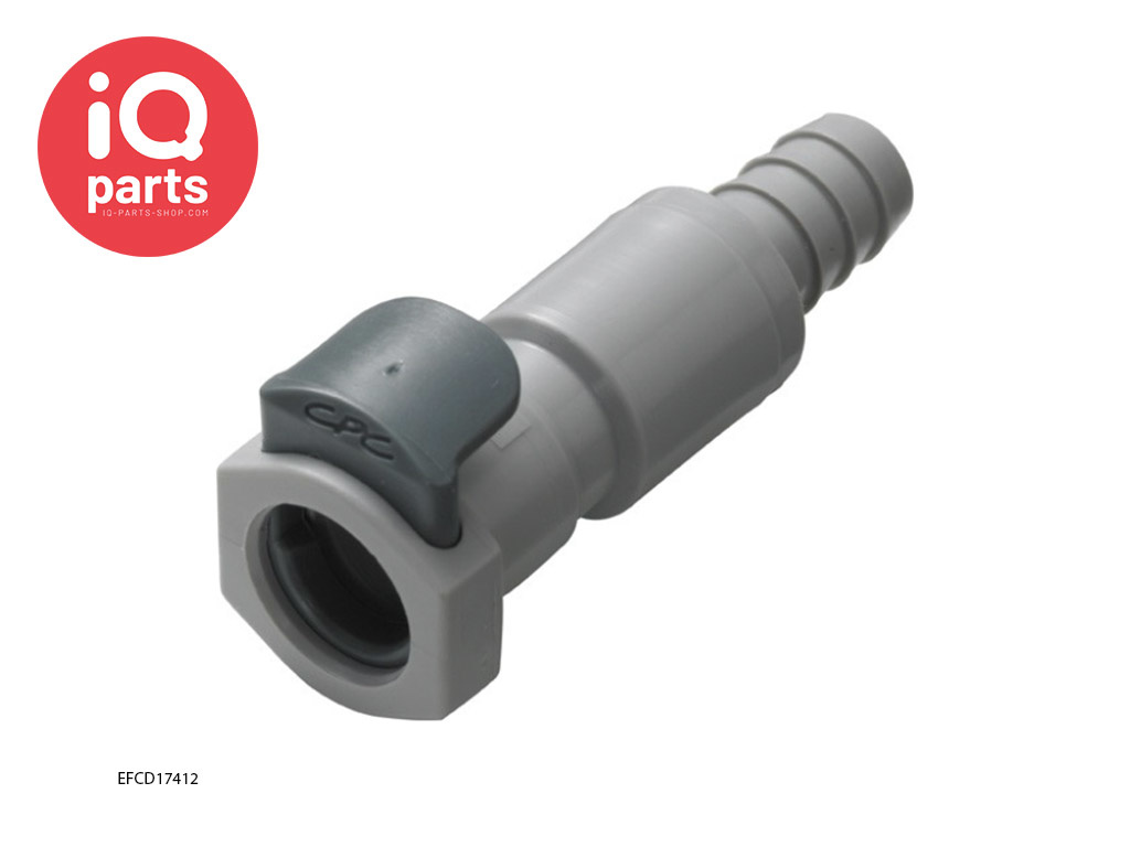 CPC EFCD17412 | In-line Coupling Body | Polypropylene | hose barb 6,4 mm (1/4")