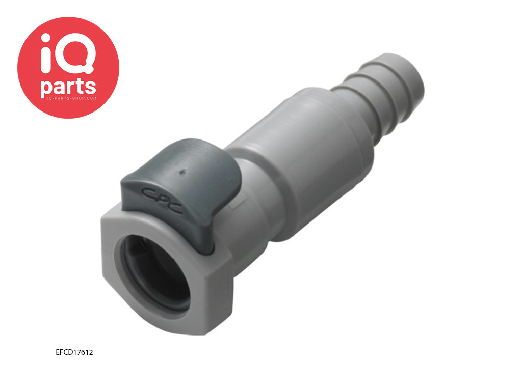 CPC EFCD17612 | In-line Coupling Body | Polypropylene | hose barb 9,5 mm (3/8")
