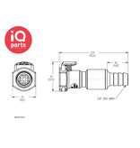 CPC CPC - EFCD17612 | In-line Coupling Body | Polypropylene | hose barb 9,5 mm (3/8")